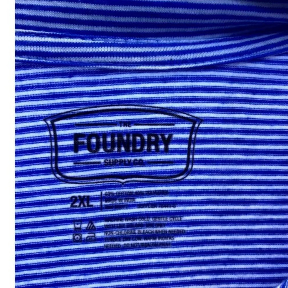 The Foundry Supply Co‎ Blue Polo Style Shirt - Picture 5 of 5